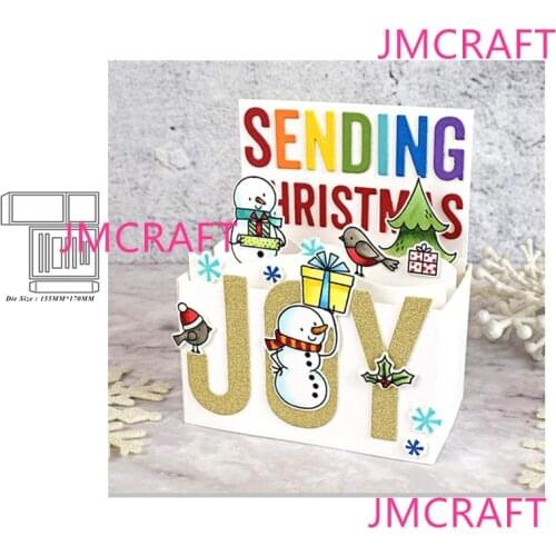 JMCRAFT 2021 New Cute Greeting Card Metal Cutting Dies 3D DIY Scrapbook Handmade Paper Craft Metal Steel Template Dies