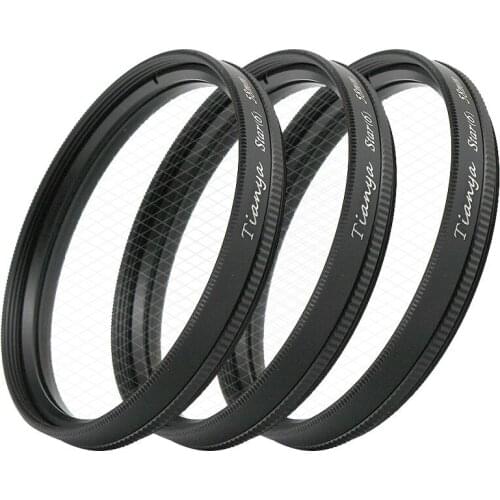 Set of 3) WTIANYA 52mm Cross Screen Starburst Star Effect Filter 8x 6x 4x 4/6/8 Point