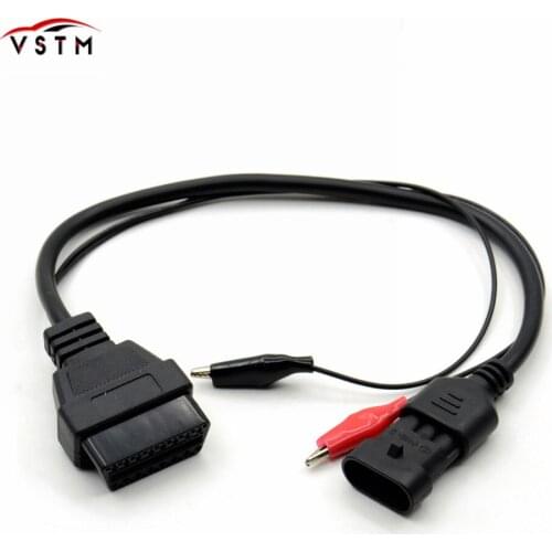 Cable set 16 Pin to 3pin for fiat obd cable connector for fiat 3 pin Diagnostic Cable with Obd 2 Connector Tool diagnostic cable