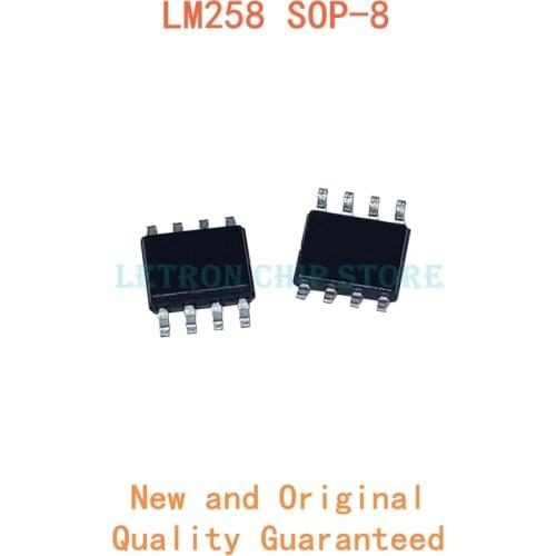 10PCS LM258DR SOP8 LM258DR2G SOP-8 LM258 SOP LM258DT SOIC8 258 SOIC-8 LM258D SMD new and original IC Chipset