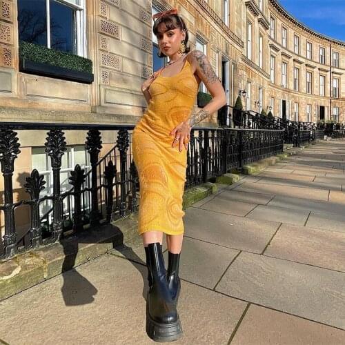 New Sexy Woman Dress Sleeve Print Hole A-line Long Dresses Beachwear Holiday Party Sundress Clothes Size S-2XL