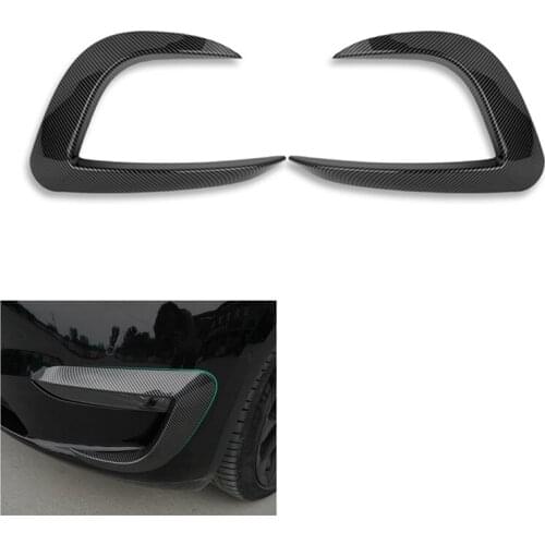 Front Fog Lights Eyebrow Wind Knife Sticker for Tesla Model Y Fog Lamp Eye Lid Eyebrow Cover Trim