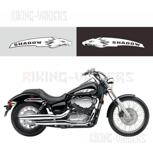 Custom Eagle Head Decal Fairing Stickers Saddlebag Vinyl Decals For Honda Shadow VT400 VT600 VT750 VLX600