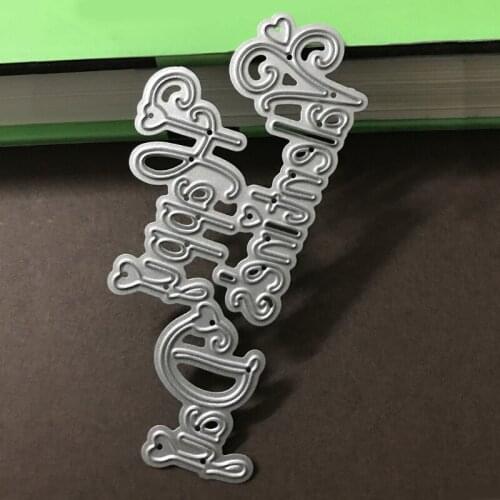 Happy Easter Rabbit Metal Cutting Dies DIY Scrapbooking Album Paper Craft Gifts