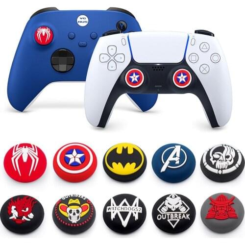 Marvel Legends Silicone Thumb Stick Grip Cap Joystick Cover for Playstation PS2 3 4 5 Xbox Thumbstick Controller Accessories Toy