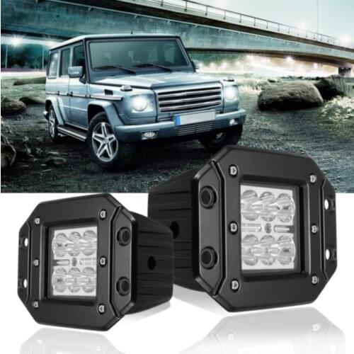 18W 5 Inch LED Light Spot Super Working Light Lamp Flush Mount Offroad Truck Jeep Square