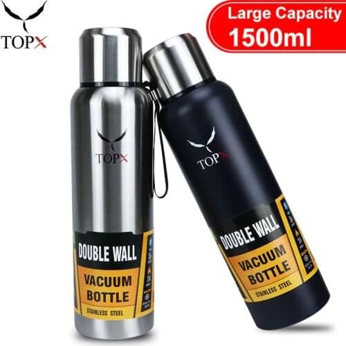 500/1500ml Russian Outdoor Thermos Portable Large Capacity Insulated Cup Military Style Vacuum Flask Water Bottle For Sport