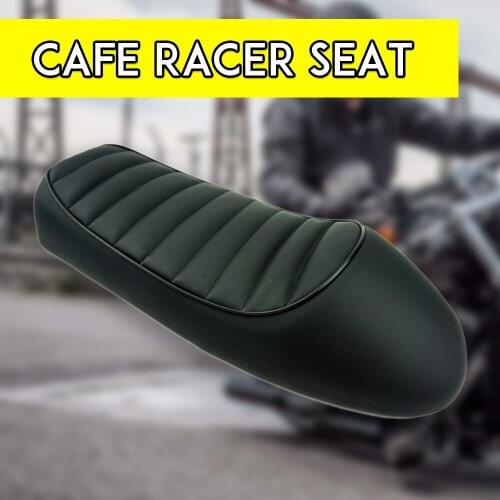 Motorcycle Retro Seat Vintage Hump Seat Cafe Racer Saddle Scramble Flat Pan For Honda CB125S CB200 CB350 CL350 CB400