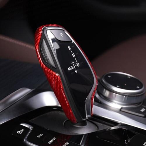 Car Gear Shift Protection Cover 3D Carbon Fiber Modification Accessories Interior Decoration Sticker For BMW 3 5 7 Series X3 X5