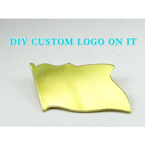 DIY Custom Flag Badge Pin with Epoxy Coated Flag Design Emblem