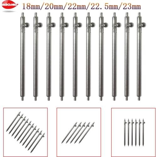 1/3/5pairs 18mm/20mm/22mm/22.5mm/23mm Replacement Raw Ear Rod Connecting Shaft Stainless Steel Watch Accessories connection tool