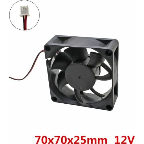 10pcs/lot GDSTIME 70x70x25mm 7025 fans DC 12V Brushless cooling fan radiator 100%new
