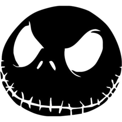 13*11.8CM Fashion Creative Skull Car Stickers Interesting Motorcycle Vinyl Decals Black/Silver C7-0939