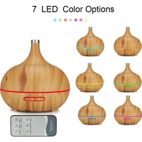 400ml Remote Timing Humidifier 7 Color LED Ultrasonic Air Humidifier Aromatherapy Essential Oil Diffuser Home Air Treatment