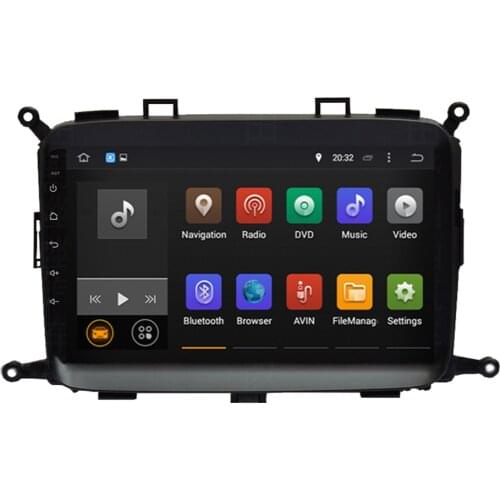 9 Inch Full touch Screen Multimedia Player Head Unit Radio BT Android 9.0 Octa Core Car GPS Navigation For KIA CARENS 2013-2019