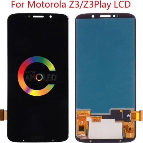 Suitable for Motorola Moto Z3 Play XT1635 XT1635-02 AMOLED LCD display touch screen digitizer assembly replacement Z3 Play LCD