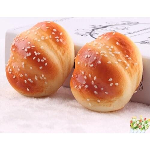 BunsBun Deocration8cm X7cm Smile Bread Fragrancy Shape Pendant Charm Phone Straps Marshmallow Squishy