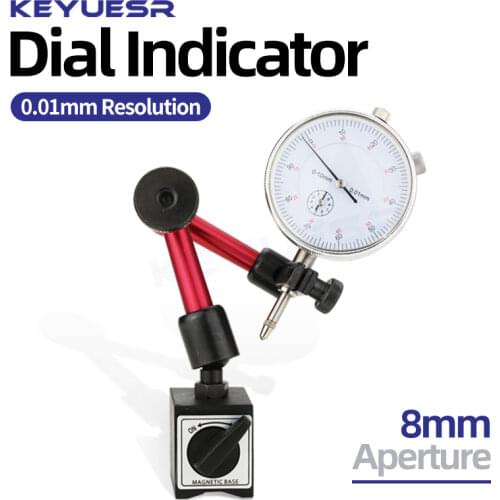 Dial Indicator Magnetic Micrometer Measuring Tool Magnetic Base Holder Stand Table Scale Precision Indicators Measurement Tools