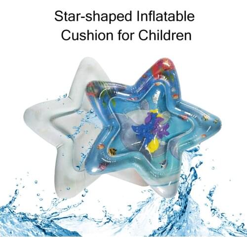 Round Star Baby Inflatable Patted Pad Prostrate Water Cushion Mat Infant Tummy Time Playmat Toddler Activity Play Center
