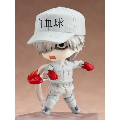 Japanese Anime Cells At Work White Blood Cell Leukocyte Neutrophil 979 pvc action figure collection model toys Gift New lelakaya