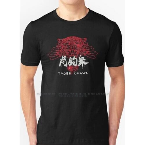 Real Tyger Claws Gang Logo T Shirt 100% Pure Cotton Game Gaming Video Game Gamer Tiger Claws Keanu Cyber Night City Arasaka