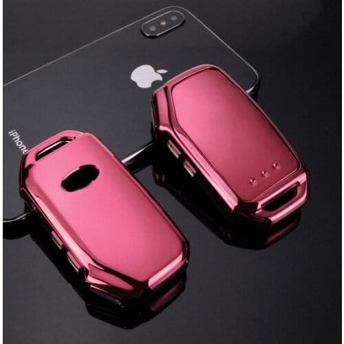 Car styling Soft TPU Car Key Cover Case Chain For Kia 2017 2018 2019 Sportage R Stinger Ceed CD Sorento Cerato Forte Accessories