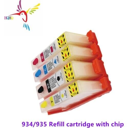 4pcs/Set Refill Ink Cartridge 934 935 with Chip for HP Officejet Pro 6230 6830 6815 6812 6835 Printers