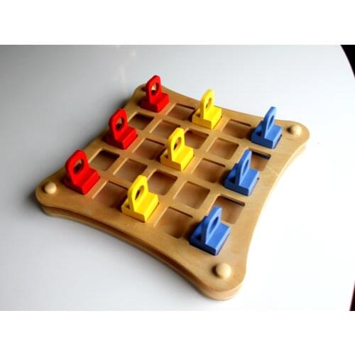 Finger Weight for Children and Rehabilitation Educational Wooden Block Montesorri Toy for Early Learning Skills Color and Shape
