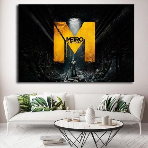 Metro Last Light 2033 Game Posters Prints Canvas Painting Wall Art HD Pictures For Living Room Bedroom Home Decoration Artworks