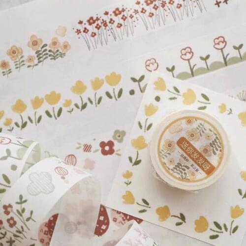 Lovely Little Flowers Washi Tape for Card Making Bullet Journal DIY Scrapbooking Decorative Sticker