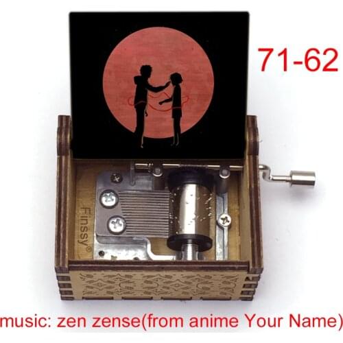 Zenzenzense music from anime movie Your name Kimi no Na wa Music Box Hand Birthday Christmas Gift Casket office Decoration