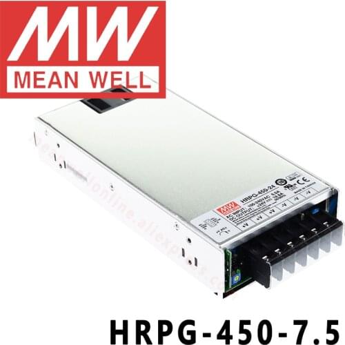 Original MEAN WELL HRPG-450-7.5 7.5V 60A meanwell HRPG-450 7.5V 450W Single Output with PFC Function Power Supply