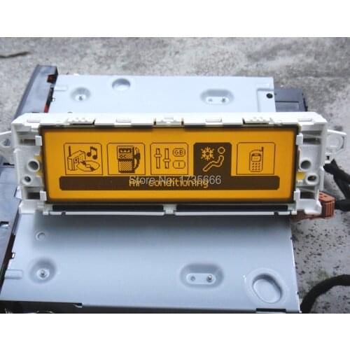 White shell Original yellow screen monitor screen support USB Dual-zone air Bluetooth for Peugeot 307 407 408 citroen C4 C5