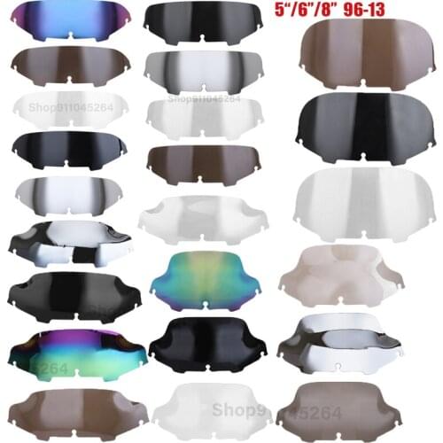 Motorcycle 23 Variety 5"/6"/8" Windshield Upper Fairing Wind Deflector For Harley Touring Street Electra Glide Ultra FLHX 96-13