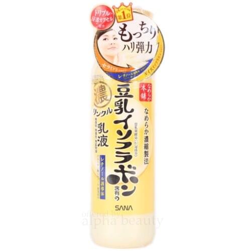 SANA Japan Nameraka Honpo Soy Isoflavone Moisture Lotion Toner/emulssion (200ml/6.7fl.oz.)