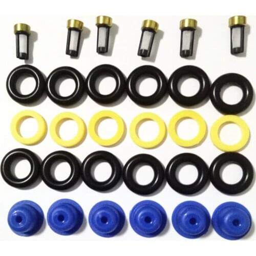 6sets Fuel Injector Service Repair Kits For BMW E23 E24 E28 E30 E34 320i, 323i, 520i, 525e 533I (AY-RK002) Free Shipping