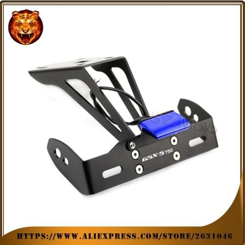 Motorcycle Fender Registration License Plate mount TailLight LED Holder Bracket For SUZUKI GSXS750 GSX-S 750 2018 GSX-S750 LOGO