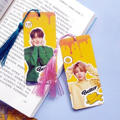 South Korean Groups K-pop Bangtan Boys small Cards Butter Bookmarks JUNGKOOK JIMIN SUGA JIN Paper Card Photocard Card Same Style