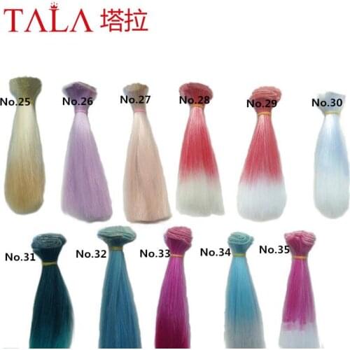 1Pcs 15*100cm High Temperature Wire Hair Piece Super Wave Hair Extension DIY SD BJD Doll Wig