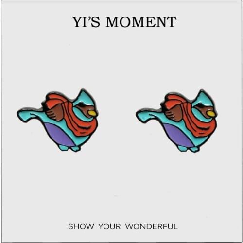 2019 cute bird Stud Earrings Female Gift Fashion Jewelry Accessories for women