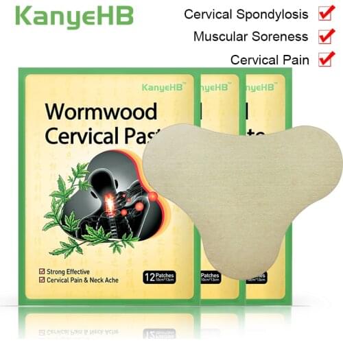 36pcs Neck Wormwood Medical Plaster Joint Ache Cervical Spondylosis Back Pain Relieving Sticker Rheumatoid Arthritis Patch A389