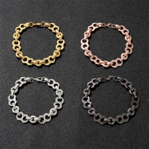 520 LY Bracelet Cuban Chain Bracelets For Men Women Fashion Jewelry Accessories Handcuffs Bracelet Valentines Day Gift