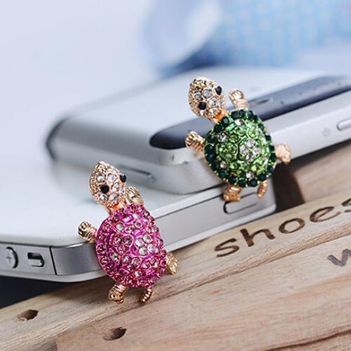 Accesorios para celular Lovely Turtle Anti Dust Plug Earphone 3.5mm Ear Jack for iPhone Samsung Galaxy Phone Accessories