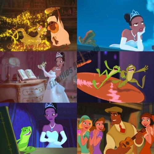 5D DIY Diamond Painting The Princess and The Frog Diamond Mosaic Disney Anime Cross Stitch Kits Embroidery Full Home Decoration