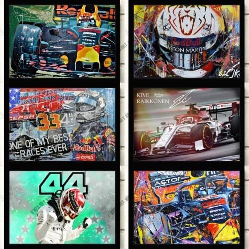 Diamond Embroidery Full Round Drill F1 Racer DIY 5D Diamond Painting Mosaic Kids Room Decoration Cross Stitch Kits Wall Art
