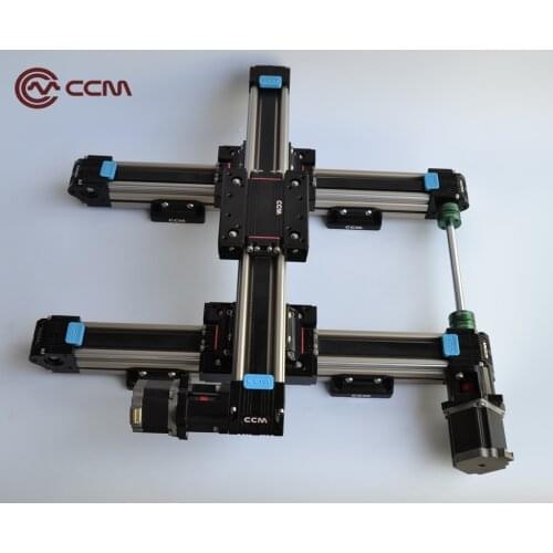 Automated XY table belt driven linear motion for glue dispensing system