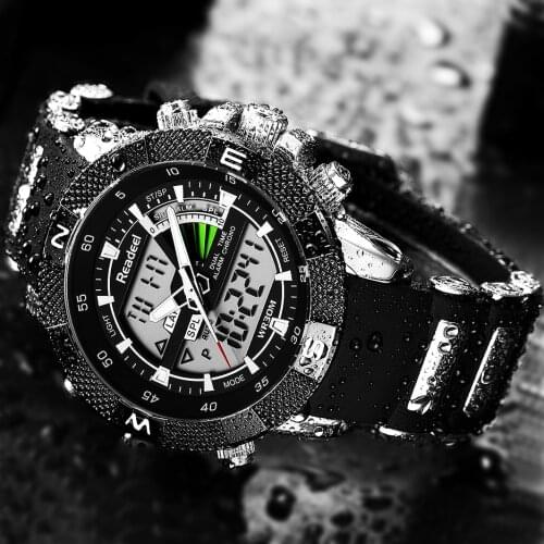 TOP Luxury Brand Sport Watches Men Led Waterproof Army Military Digital Quartz Analog Wrist Watch Man Relogio Masculino
