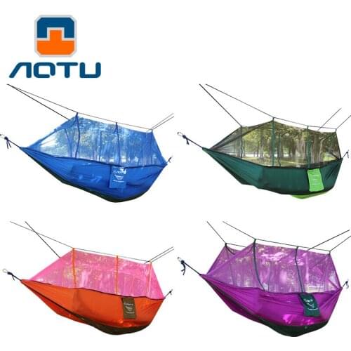 Hot 2020 outdoor wild Double parachute cloth hammock nets type safety from outdoor camping tourism mosquitoes