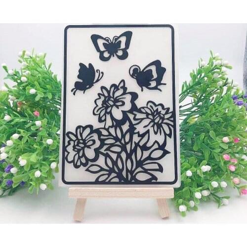 HOT plastic Butterfly sunflower template craft card making paper card album wedding decoration scrapbooking embossing folder