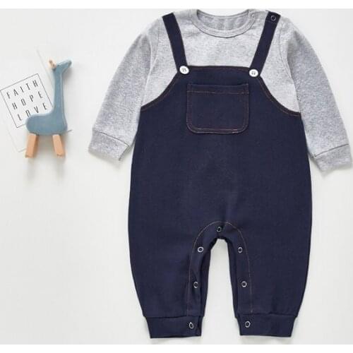 Spring Autumn Boy Baby Romper Long Sleeve Infant Boys Clothes Party Baptism 0-24 Months Newborn Boys Clothes Full Sleeve Clothes